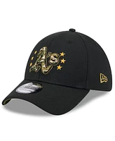 New Era Men's Black Oakland Athletics 2024 Armed Forces Day 39THIRTY Flex Hat