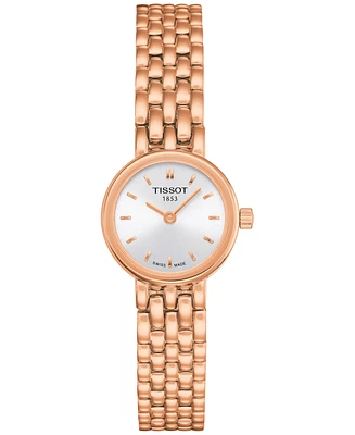 Tissot Women's Swiss Lovely Rose Gold-Tone Stainless Steel Bracelet Watch 20mm