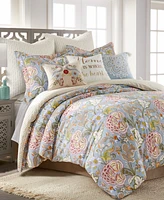 Levtex Angelica Reversible 3-Pc. Duvet Cover Set, Full/Queen