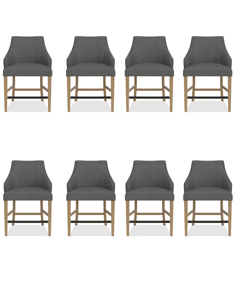 Nelin 8pc Counter Height Chair Set