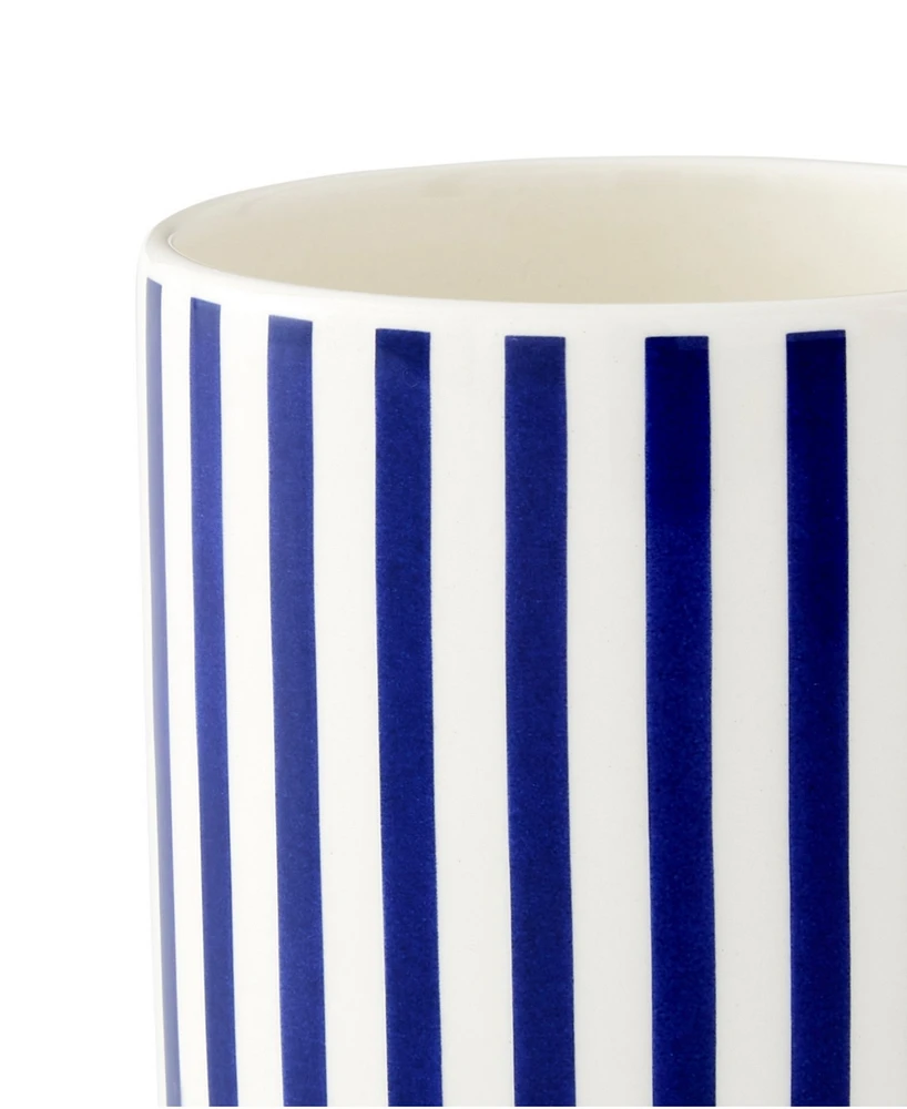 Spode Blue Italian Steccato Striped Mugs, Set of 4