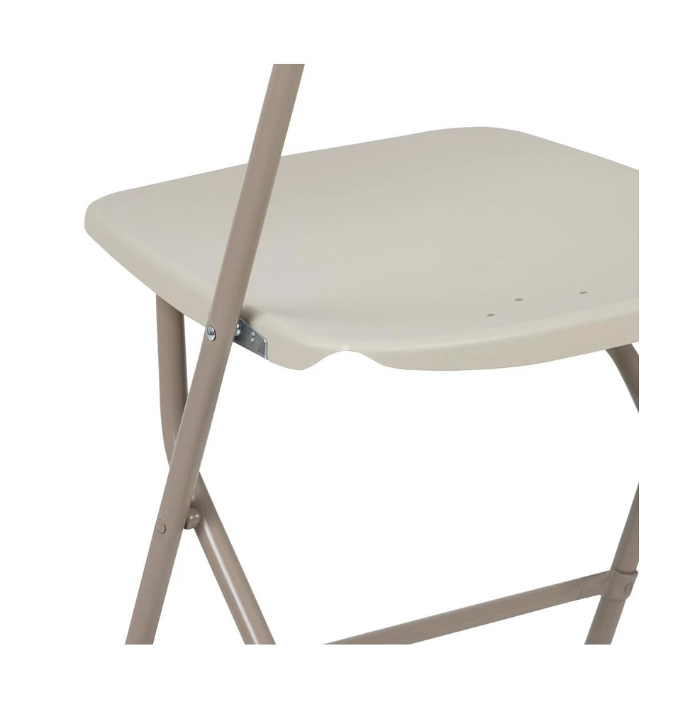 Set Of 10 Stackable Folding Plastic Chairs