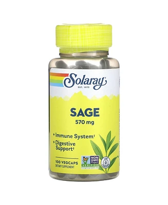 Solaray Sage - 100 VegCaps (285 mg Per VegCap)