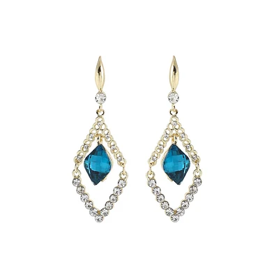 Sohi Women's Gold Dangling Drop Earrings
