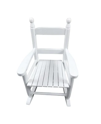 Children's Rocking White Chair- Indoor Or Outdoor - Suitable For Kids-Durable
