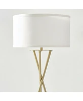 Jaxon 60" Led Contempoary Tripod Floor Lamp with Drum Shade