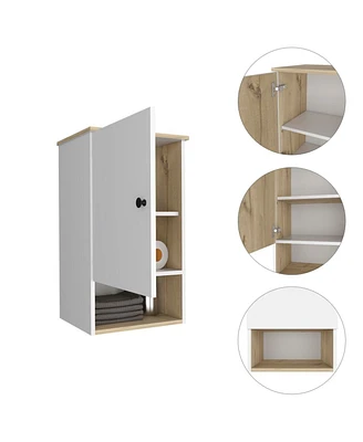 Kensington 1-Shelf Medicine Cabinet Light Oak And White