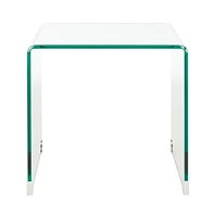 Safavieh Cowan Tempered Glass Side Table