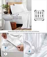 Purity Home 400 Thread Count Wrinkle Resistant Cotton Sateen 4-Pc. Sheet Set