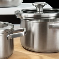BergHOFF Graphite 5Pc Recycled 18/10 Stainless Steel Cookware Set