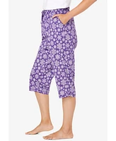 Dreams & Co. Women's Knit Sleep Capri