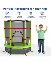55" Kids Trampoline Bouncing Jumping Mat Recreational