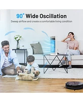 14'' Mini Oscillating Tower Fan Electric Desk Fan w/3 Speed & Timer