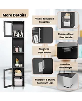 71'' Tall Tower Bathroom Storage Cabinet Organizer Display Shelves Bedroom