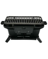 Heavy Duty Cast Iron Charcoal Grill Tabletop Bbq Grill Stove for Camping Picnic