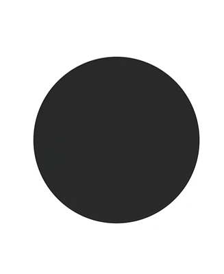 28" Inch Round Tempered Glass Table Top Black Glass 2/5 Inch Thick Beveled Polished Edge