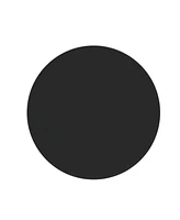 28" Inch Round Tempered Glass Table Top Black Glass 2/5 Inch Thick Beveled Polished Edge