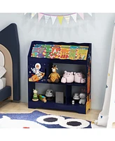 Toy Storage Organizer Display Stand 3-In-1 Kids Shelf with Book