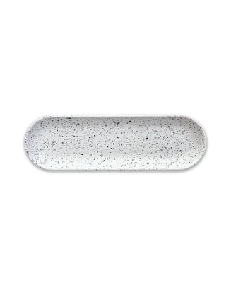 Q Squared Terrazzo 18" x 5.5" Long Oval Platters, Set of 4