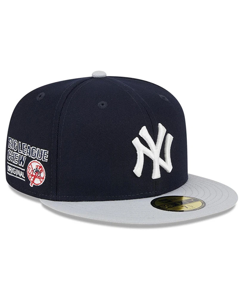 New Era Men's Navy York Yankees Big League Chew Team 59FIFTY Fitted Hat