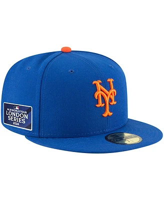 New Era Men's Royal New York Mets 2024 Mlb World Tour London Series 59FIFTY Fitted Hat