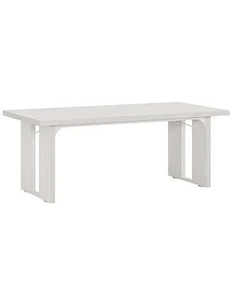 Tribesigns 71" Large Dining Table for 6 to 8 People, Rustic Farmhouse Style Dinner Table, Rectangular Dining Table for Kitchen, Dining Room & Liv