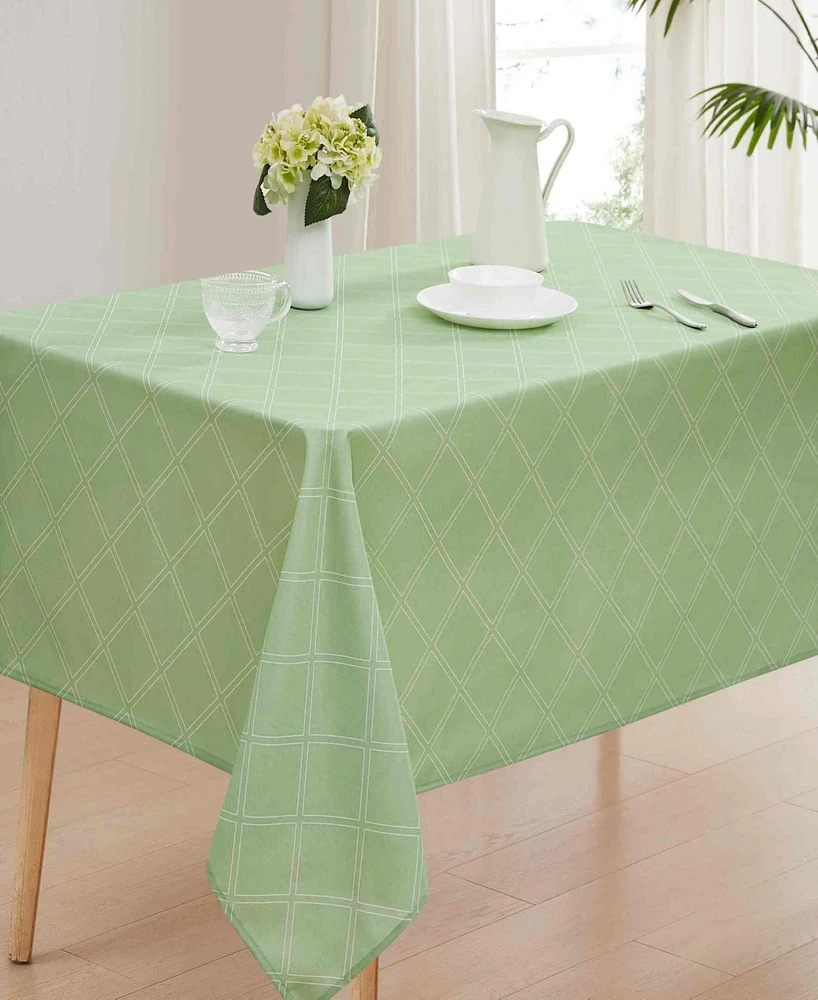 Izod Harbor Trellis Water-Resistant Indoor and Outdoor Tablecloth