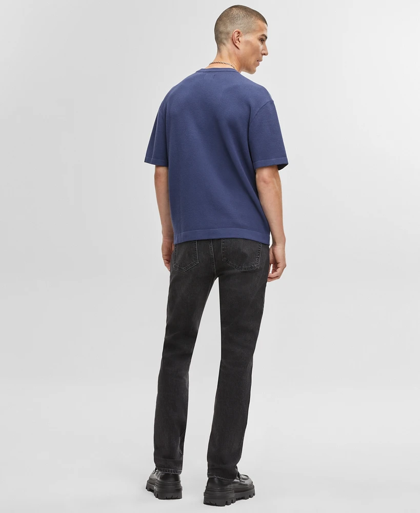 Mode of One Men's Relaxed-Fit Short-Sleeve Crewneck Sweater, Created for Macy's