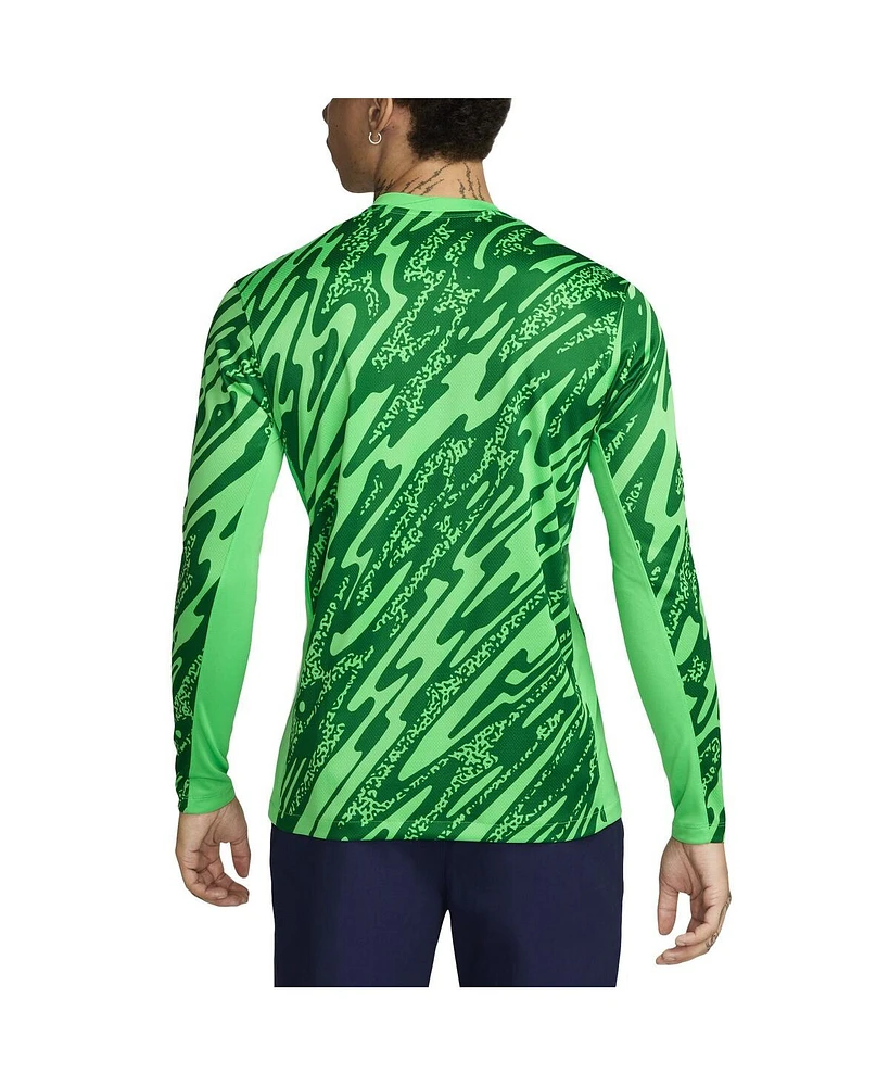 Nike Men's Green Paris Saint-Germain 2024/25 Goalkeeper Replica Stadium Long Sleeve Jersey