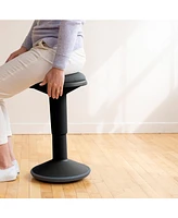 ECR4Kids Sitwell Wobble Stool with Cushion, Adjustable Height