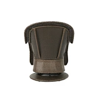 Premium Rattan Swivel Club Chair Set for Outdoor Relaxation and Views