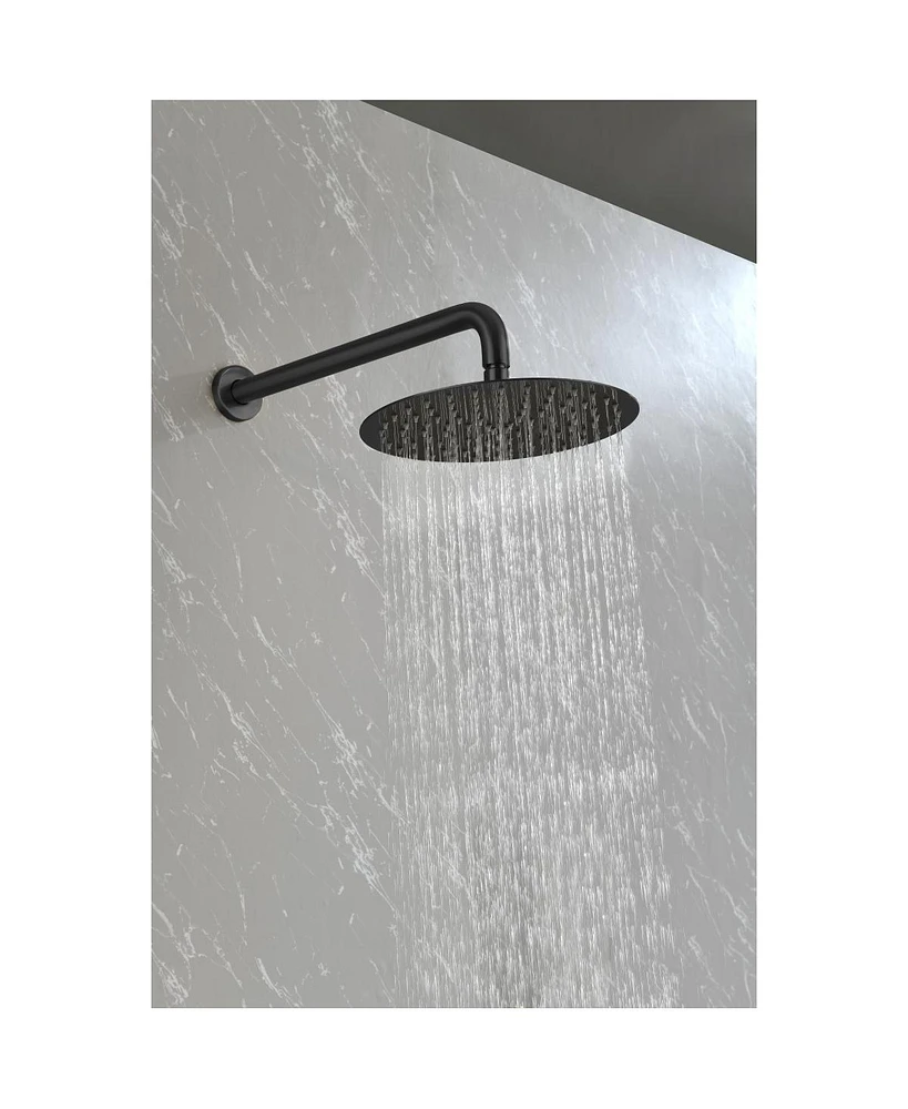 Wall Mounted Shower System with High Pressure 10" Rain Shower