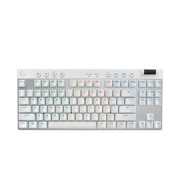 Logitech G Pro X Tkl Lightspeed Wireless Gaming Keyboard, Tactile White