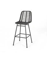 Exclusive Wicker Barstools for Chic Outdoor Ambiance (Set of 2)
