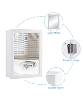 Wall Mounted Adjustable Medicine Storage Mirror Cabinet