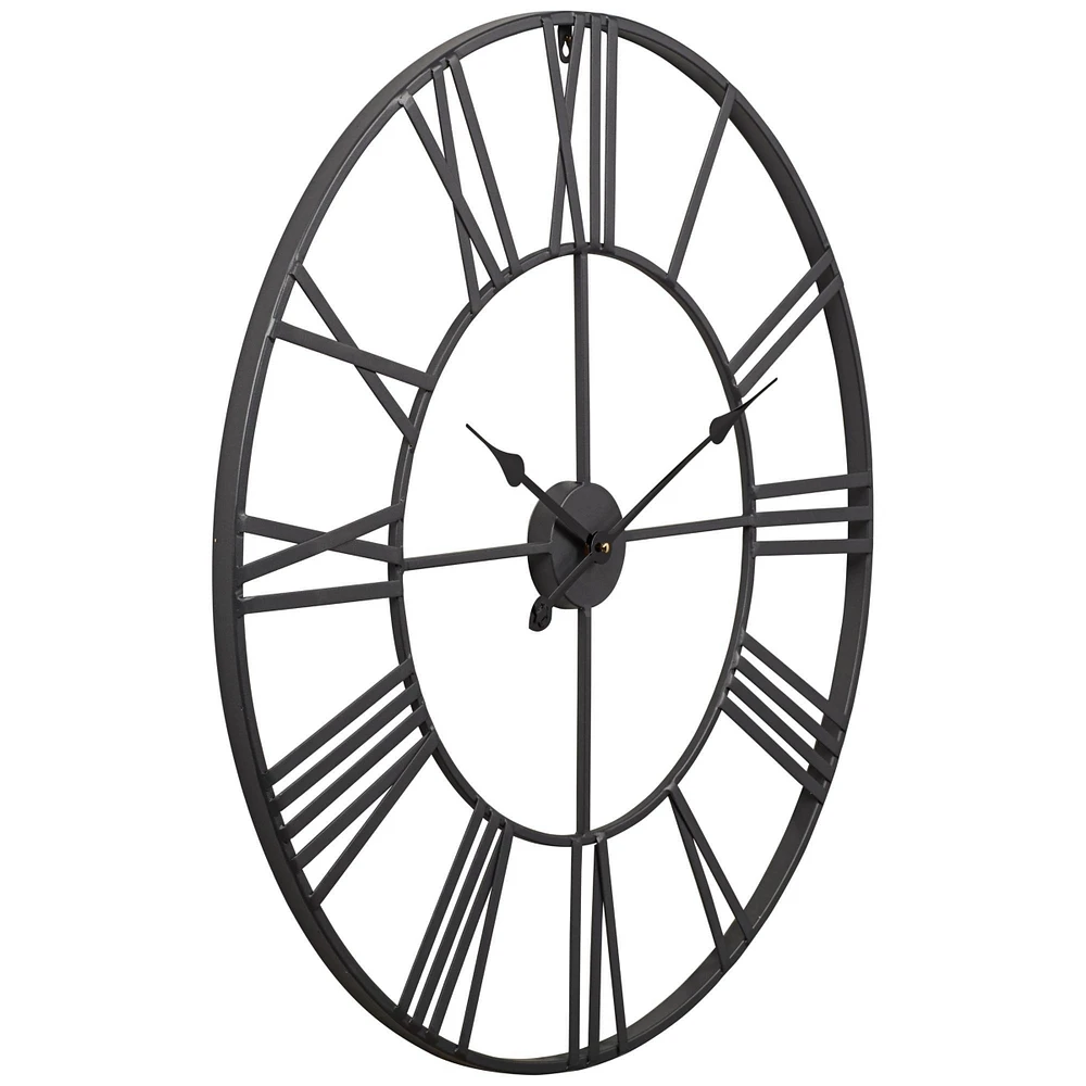 Dahlia Studios River Parks 30" Wide Zia Open Metal Round Wall Clock