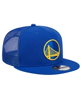 New Era Men's Royal Golden State Warriors Evergreen Meshback 9FIFTY Snapback Hat
