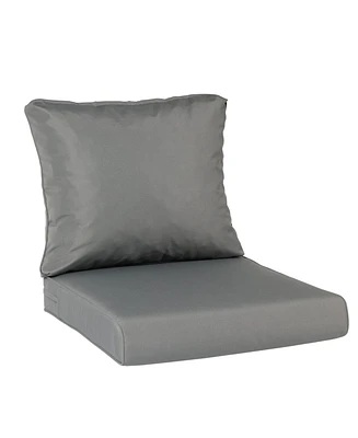 Aoodor Outdoor Chair Cushions Set, 21"x21", Water Resistant Deep Seat with Handle & Adjustable Straps.