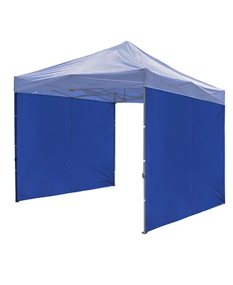 InstaHibit 1080D 120g Privacy Sidewall UV30+ Fits 10x10ft Canopy Gazebo 2 Pieces