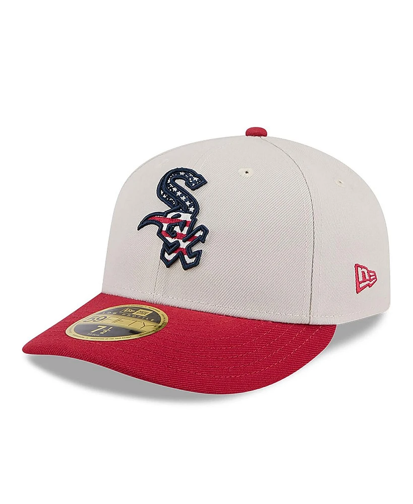 New Era Men's Red Chicago White Sox 2024 Fourth of July Low Profile 59FIFTY Fitted Hat