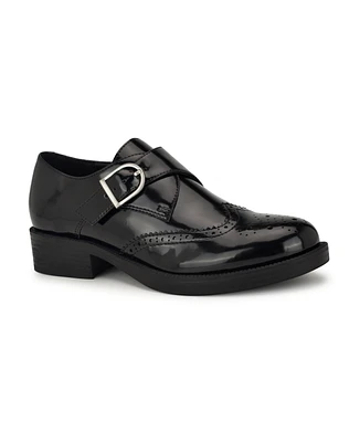 Nine West Women's Smythe Wingtip Buckle Oxfords