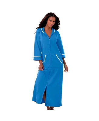 Dreams & Co. Women's Long French Terry Robe