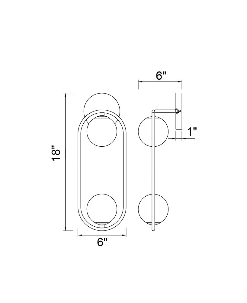 Cwi Lighting Celeste 2 Light Sconce