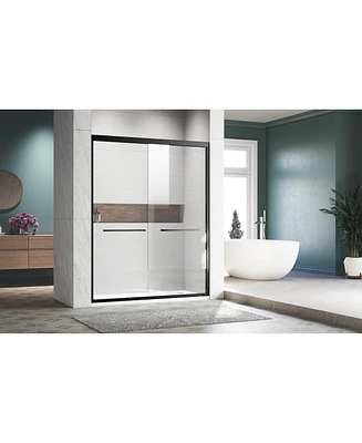 Premium Sliding Shower Doors Safe Glass, Easy Adjust, Durable Aluminum