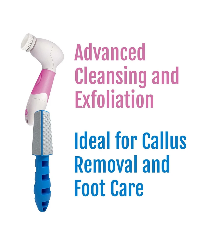 Pursonic Advanced Facial and Body Cleansing Brush + 3 In 1 Callus Remover Bundle