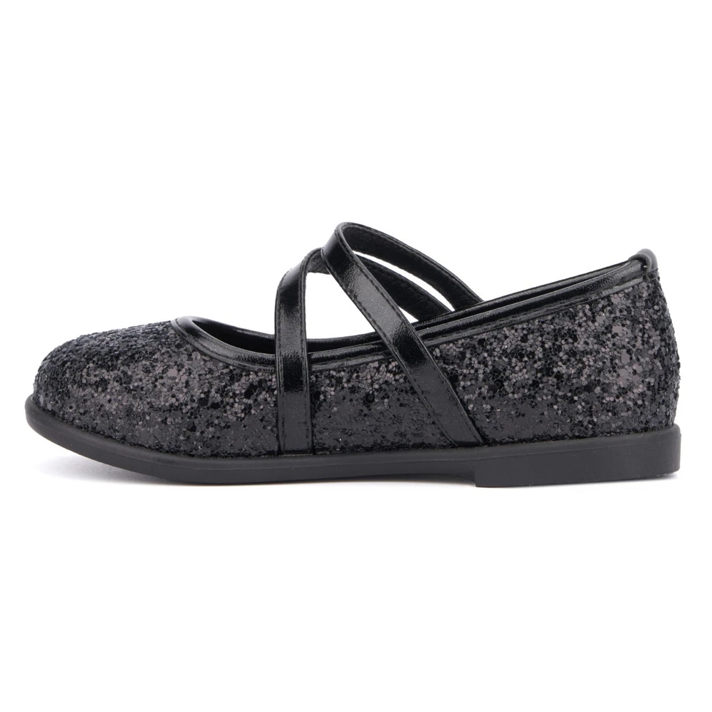 Olivia Miller Little Girls Princess Heart Mary Jane Flat