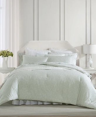 Laura Ashley Heirloom Ditzy Reversible 3 Piece Comforter Set, King