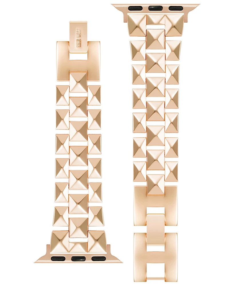 Nine West Women's Rose Gold-Tone Alloy Bracelet Designed for 38/40/41mm Apple Watch