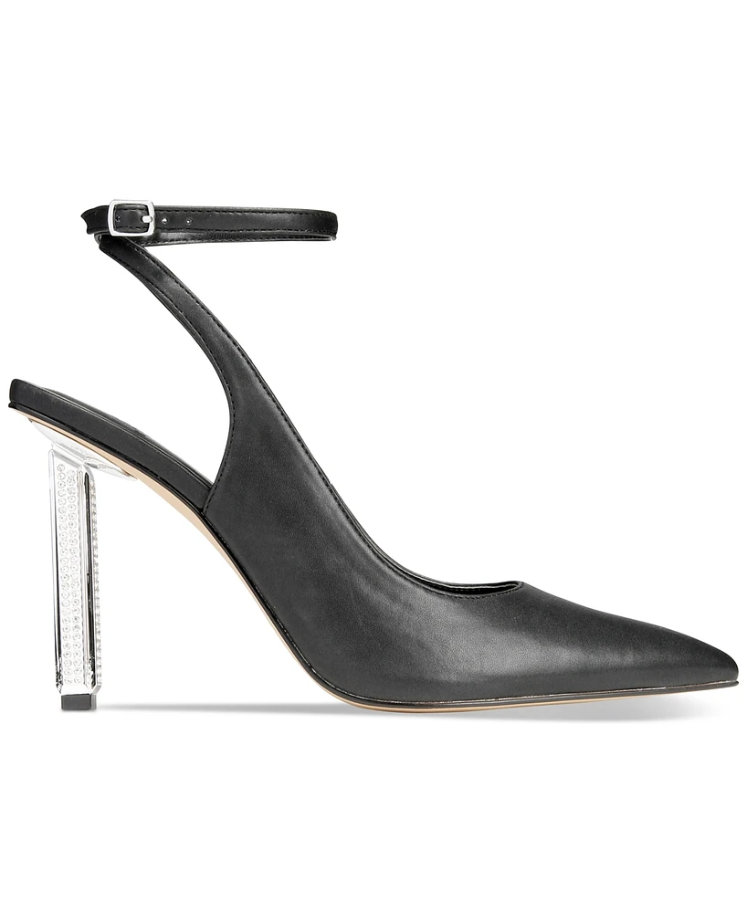 Aaj By Aminah Women's Saraphina Embellished Heel Ankle-Strap Pumps