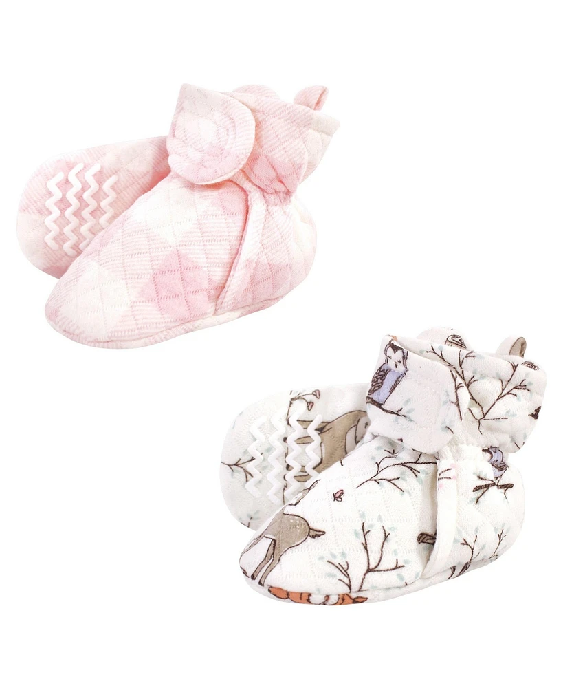 Hudson Baby Girls 2pk Quilted Booties